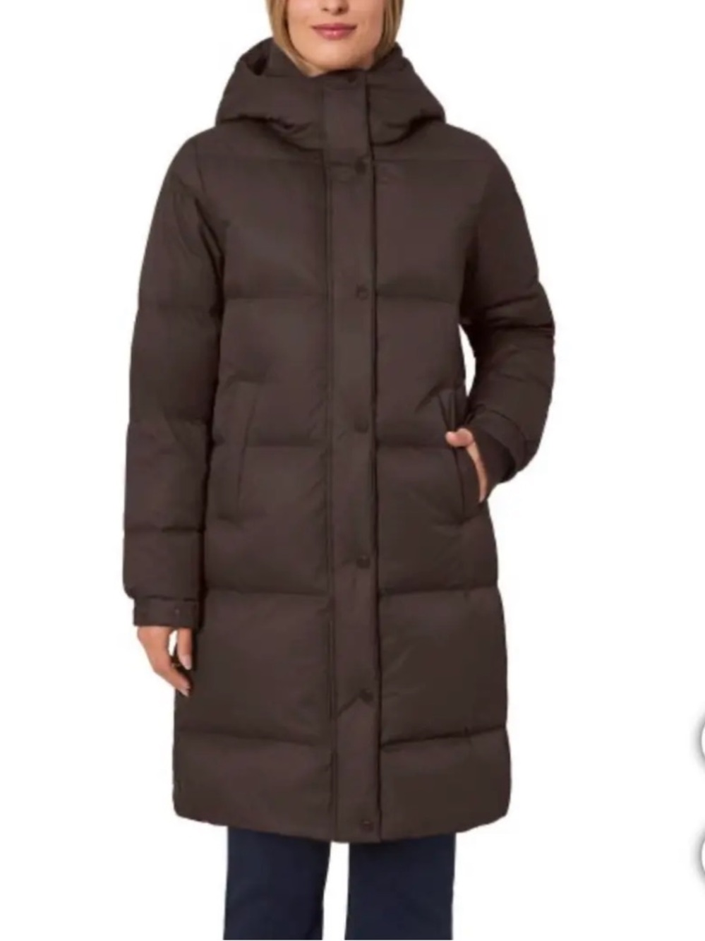 Mondetta Outdoor Project Down Filled Quilted Coat Brown Small
